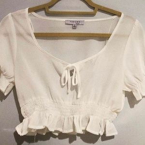 All-Time Favorite Peplum Blouse (White)
